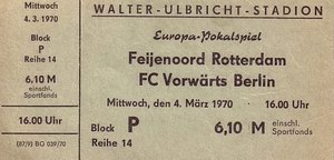 FC Vorwarts – Feyenoord