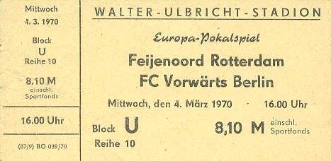 FC Vorwarts – Feyenoord