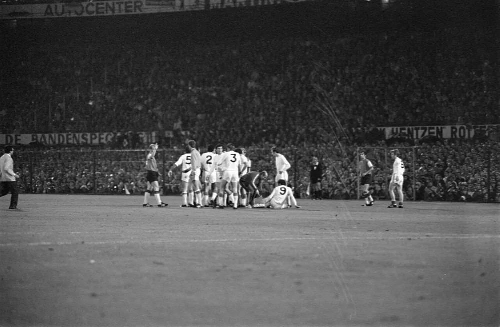 Feijenoord tegen Estudiantes 1-0; Feijenoord wint World beker ; spelmoment. Foto: Eric Koch / Anefo, Nationaal Archief (CC0).