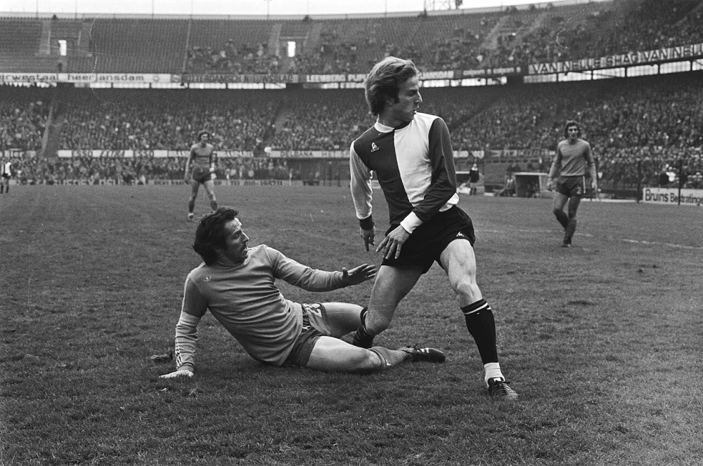 Feijenoord tegen FC Twente 3-0; spelmomenten. Foto: Hans Peters / Anefo, Nationaal Archief (CC0).