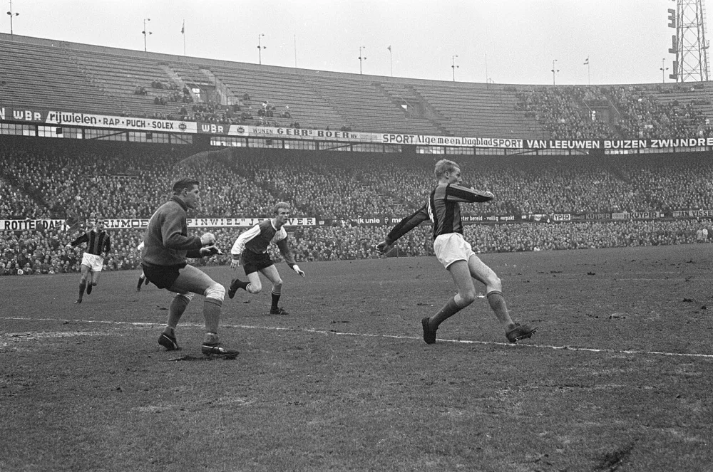 Feyenoord tegen DWS 3-2, spelmomenten. Foto: Eric Koch / Anefo, Nationaal Archief (CC0).