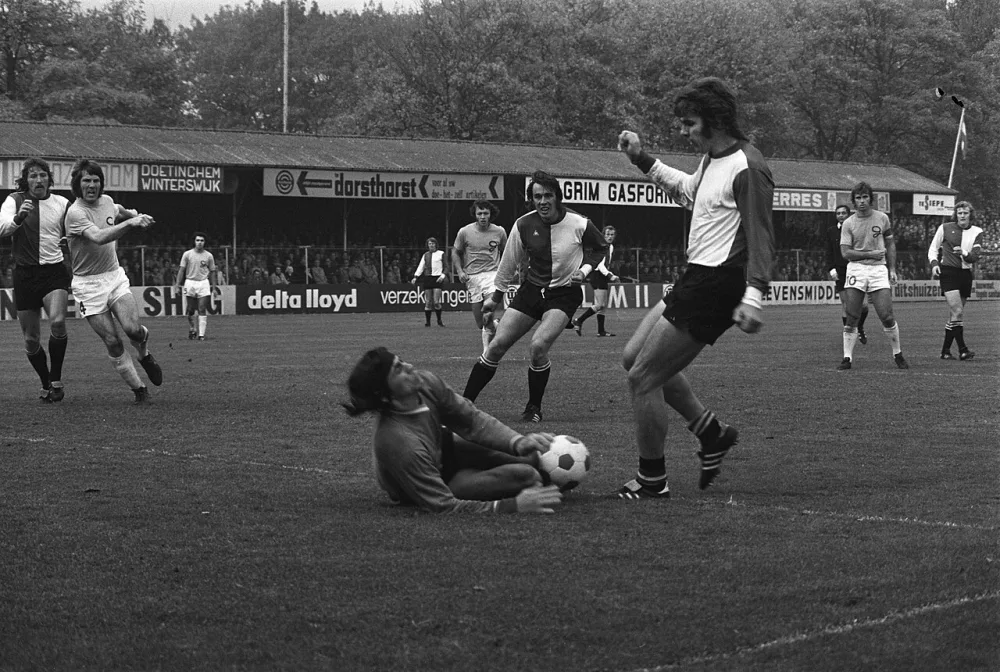 De Graafschap tegen Feyenoord 1-6, spelmomenten. Foto: Bert Verhoeff / Anefo, Nationaal Archief (CC0).