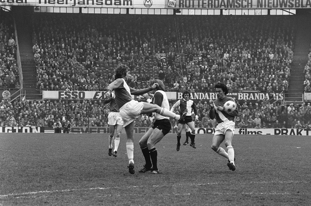 Feyenoord tegen Sparta 1-1, spelmomenten. Foto: Bert Verhoeff / Anefo, Nationaal Archief (CC0).