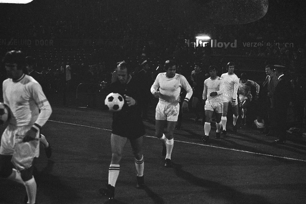 Feyenoord tegen Olympiakos 8-0, Europa Cup I. Foto: Bert Verhoeff / Anefo, Nationaal Archief (CC0).
