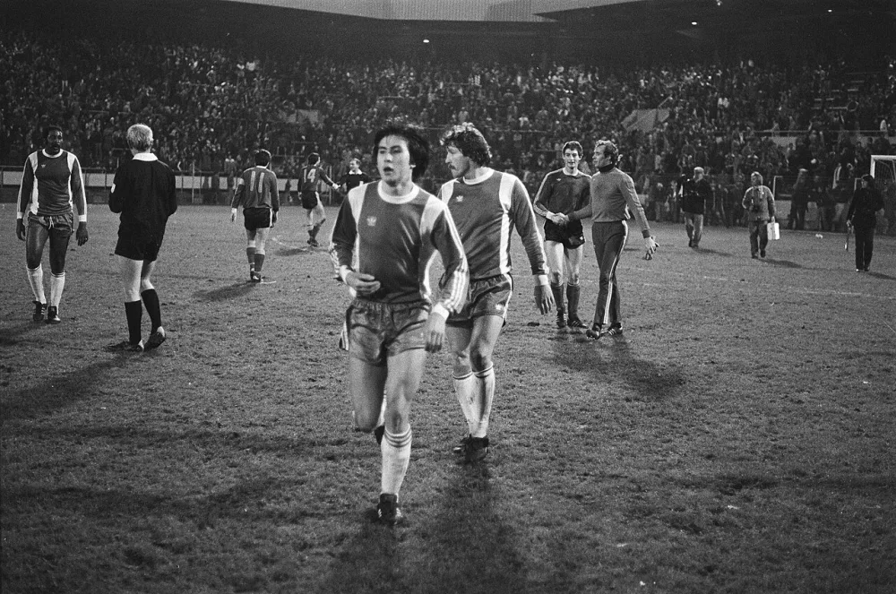 PSV tegen Feyenoord 2-0, spelmomenten. Foto: Hans Peters / Anefo, Nationaal Archief (CC0).
