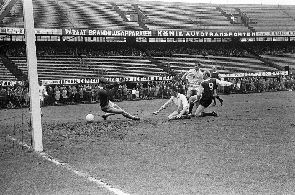 Feyenoord tegen Go Ahead 6-1, spelmomenten. Foto: Eric Koch / Anefo, Nationaal Archief (CC0).