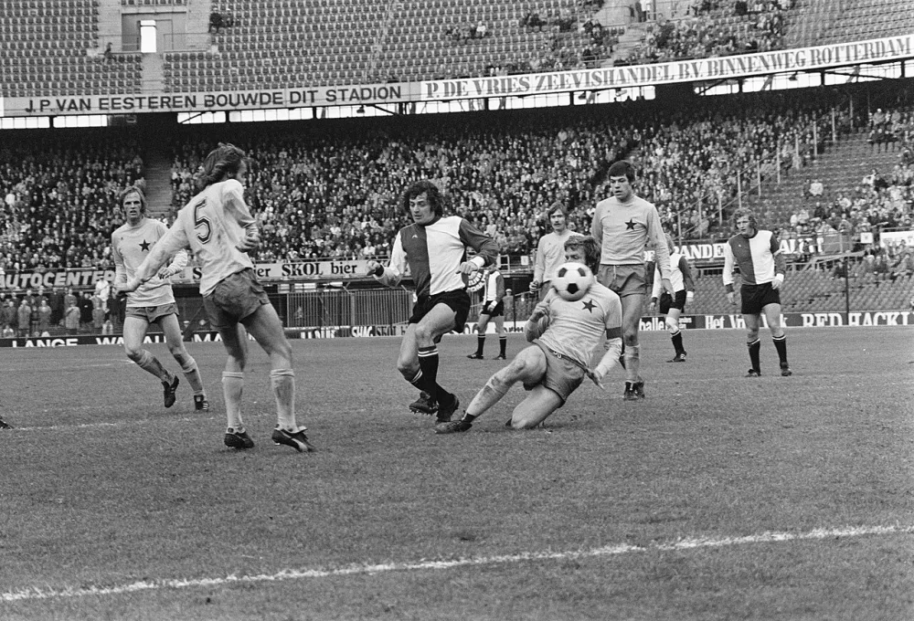 Feyenoord tegen MVV 2-1, spelmomenten. Foto: Rob Mieremet / Anefo, Nationaal Archief (CC0).