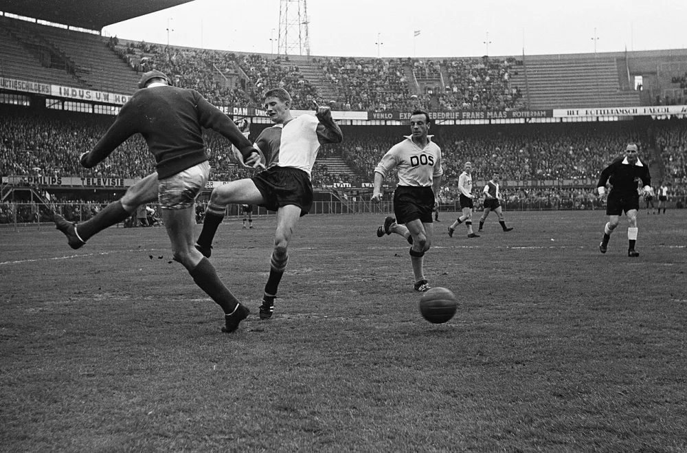 Feijenoord tegen DOS 3-0. Spelmomenten. Foto: Eric Koch / Anefo, Nationaal Archief (CC0).