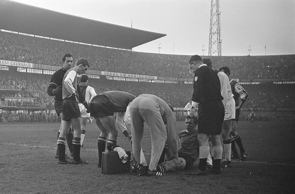 Feyenoord tegen Ajax 9-4, spelmoment. Foto: Eric Koch / Anefo, Nationaal Archief (CC0).