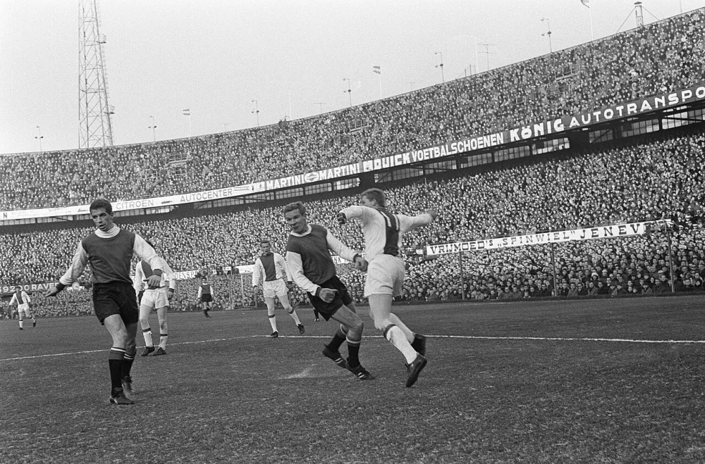 Feyenoord tegen Ajax 1-1, spelmomenten. Foto: Eric Koch / Anefo, Nationaal Archief (CC0).