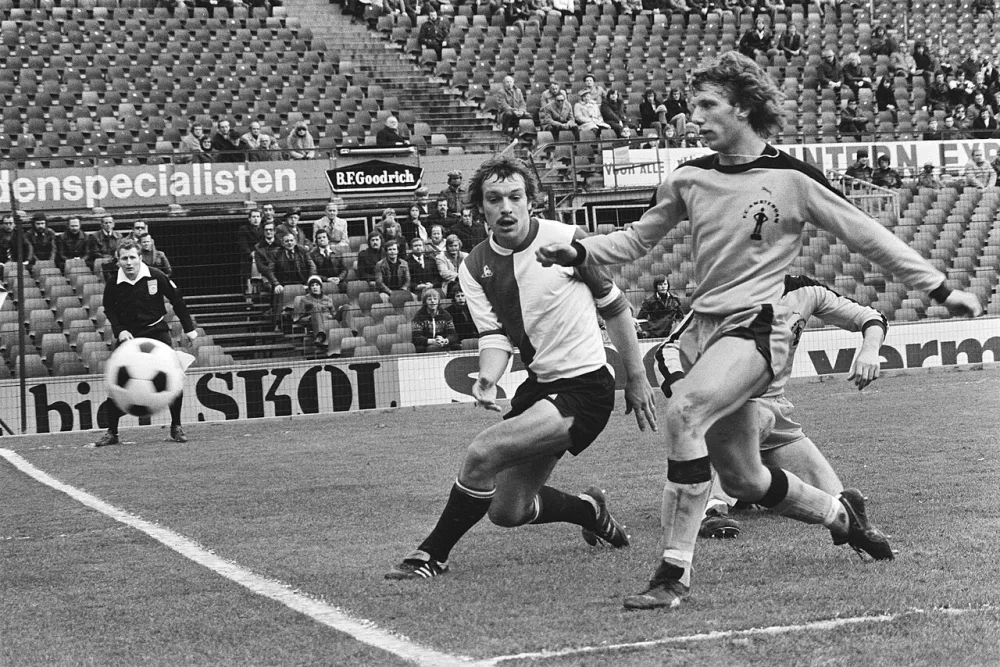 Feijenoord tegen FC Amsterdam 0-0; spelmomenten. Foto: Koen Suyk / Anefo, Nationaal Archief (CC0).