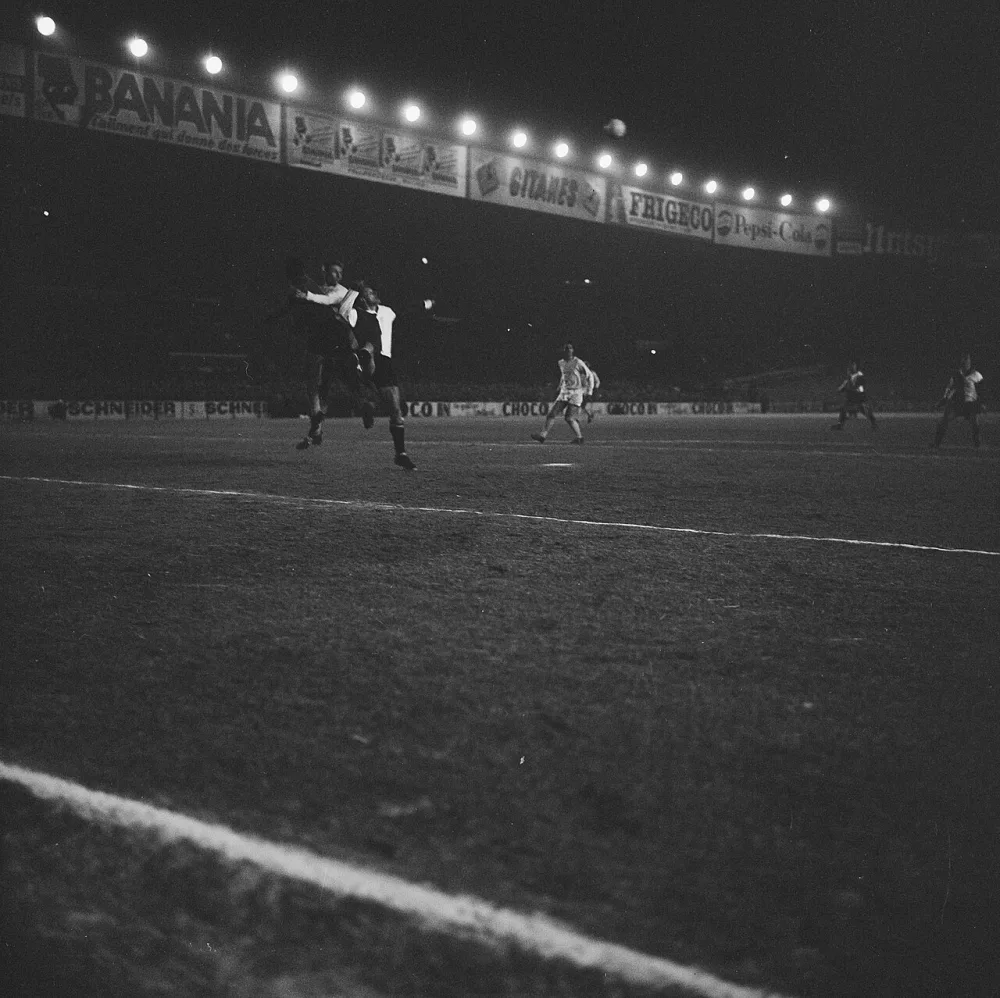 Reims tegen Feijenoord. Europa Cup . Spelmoment. Foto: Eric Koch / Anefo, Nationaal Archief (CC0).
