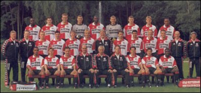 De Feyenoord-selectie van seizoen 2000/01